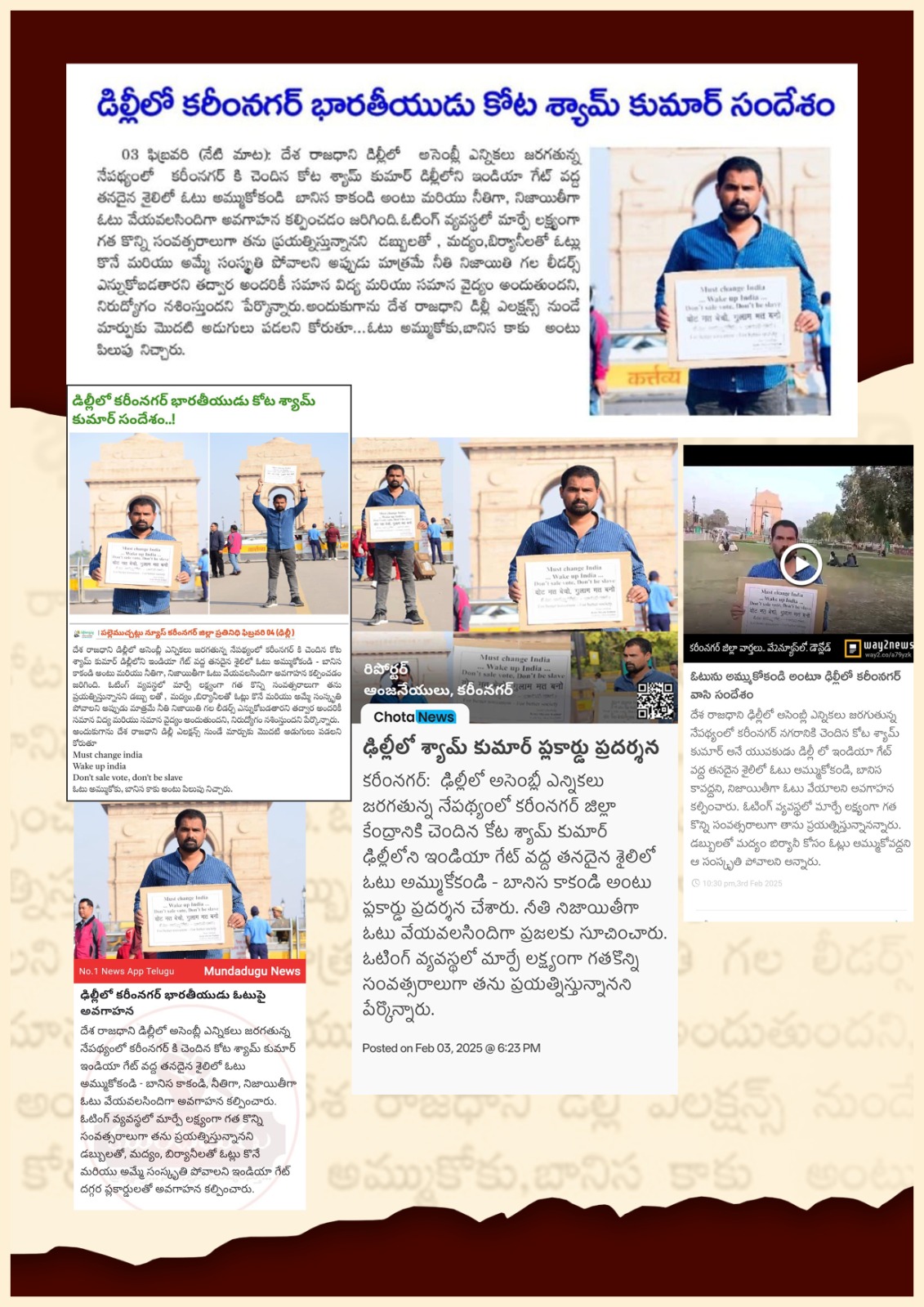 kota shyam kumar independent candidate services